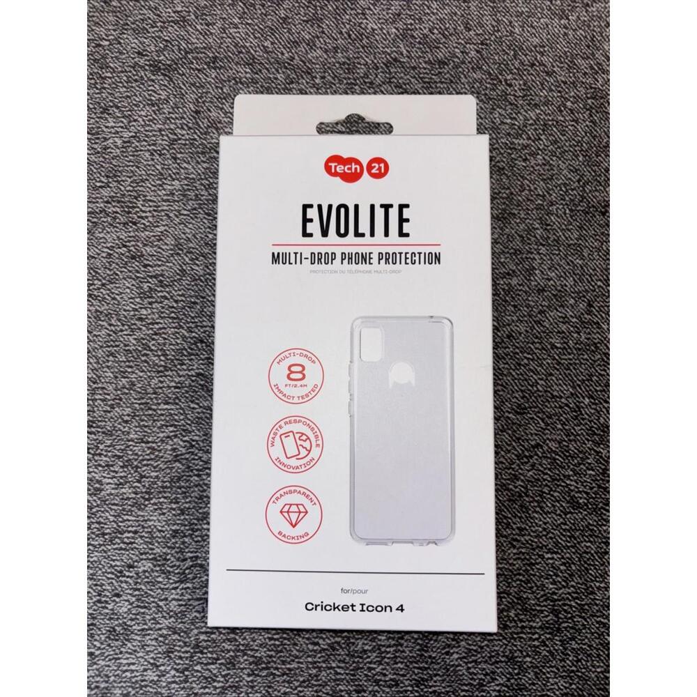 Tech‎ 21 EVOLITE Case for Cricket Icon 4 - clear Drop Protection